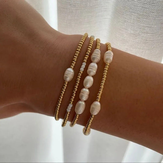 Vintage Style Pearl Seed Bead Knitting Women's Bracelets - Raze Official